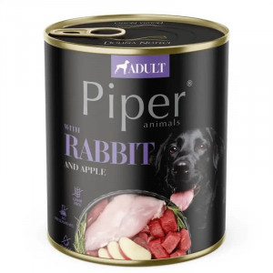 PIPER RABBIT & APPLE konservi suņiem Trusis, āboli 800g